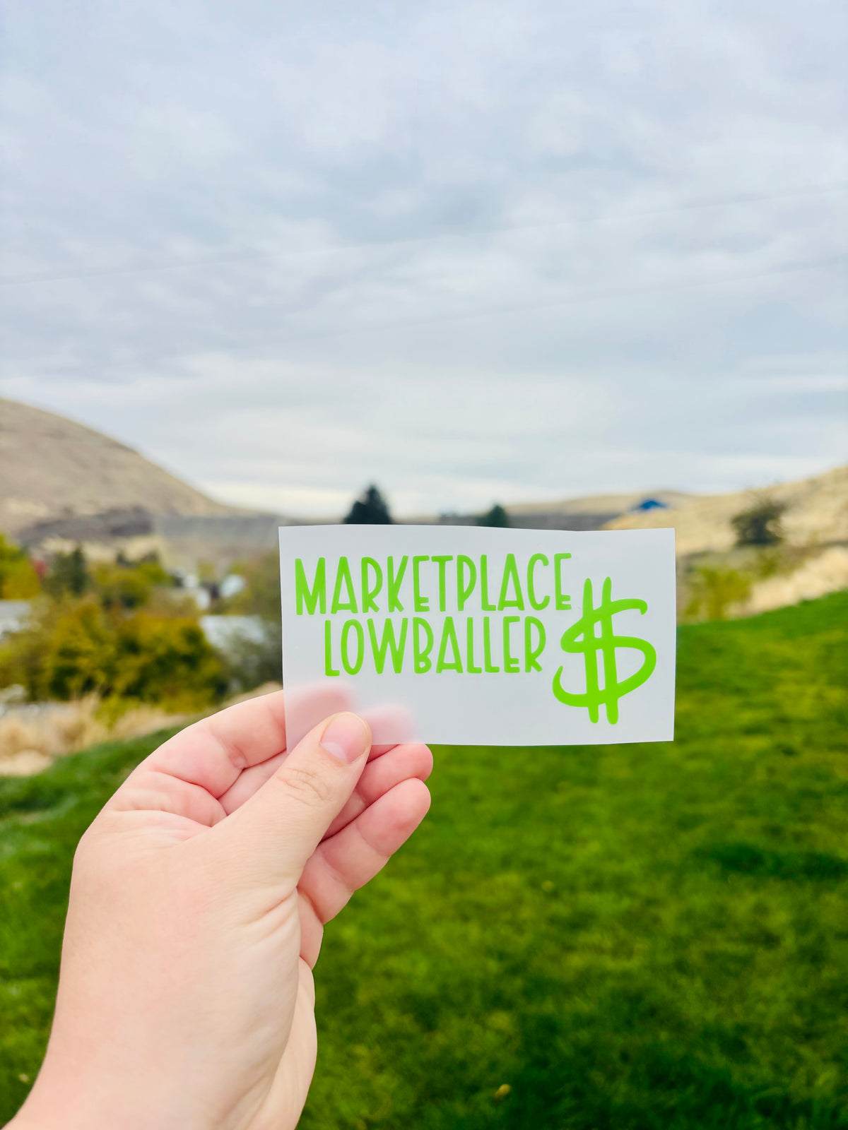 Marketplace Lowballer Vinyl Decal