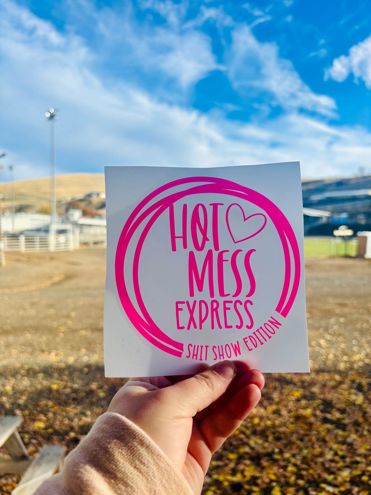 READY TO SHIP Hot Mess Express Shit Show Edition Vinyl Decal