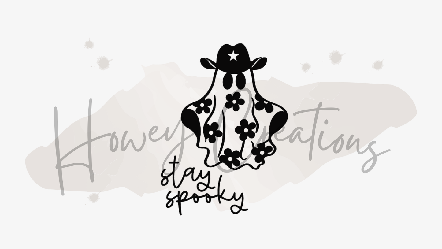 Stay Spooky with Ghost Vinyl Decal