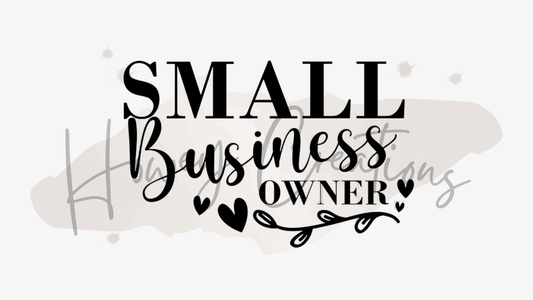 Small Business Owner Vinyl Decal