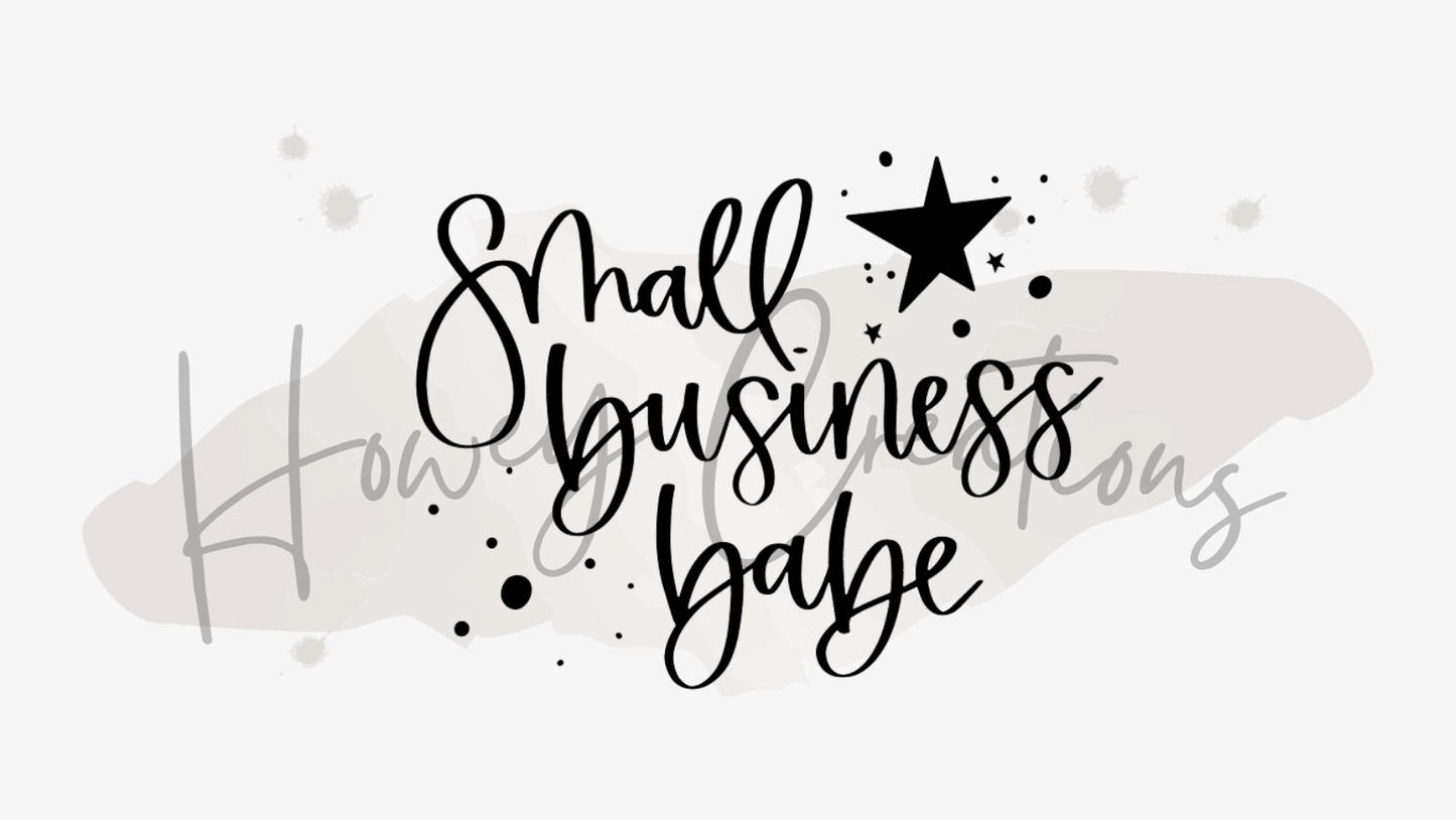 Small Business Babe Vinyl Decal