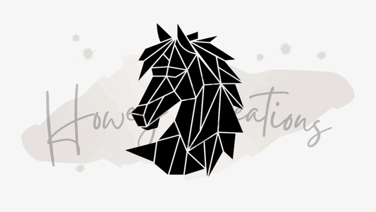 Geo Horse Vinyl Decal