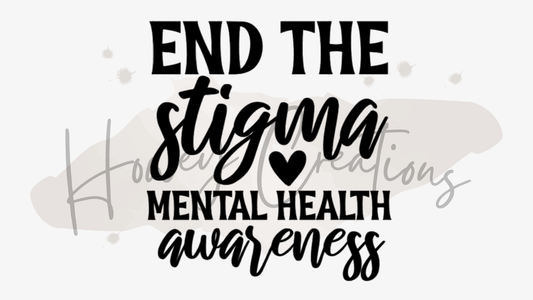 End The Stigma Mental Health Awareness Vinyl Decal