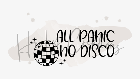 All Panic No Disco Vinyl Decal
