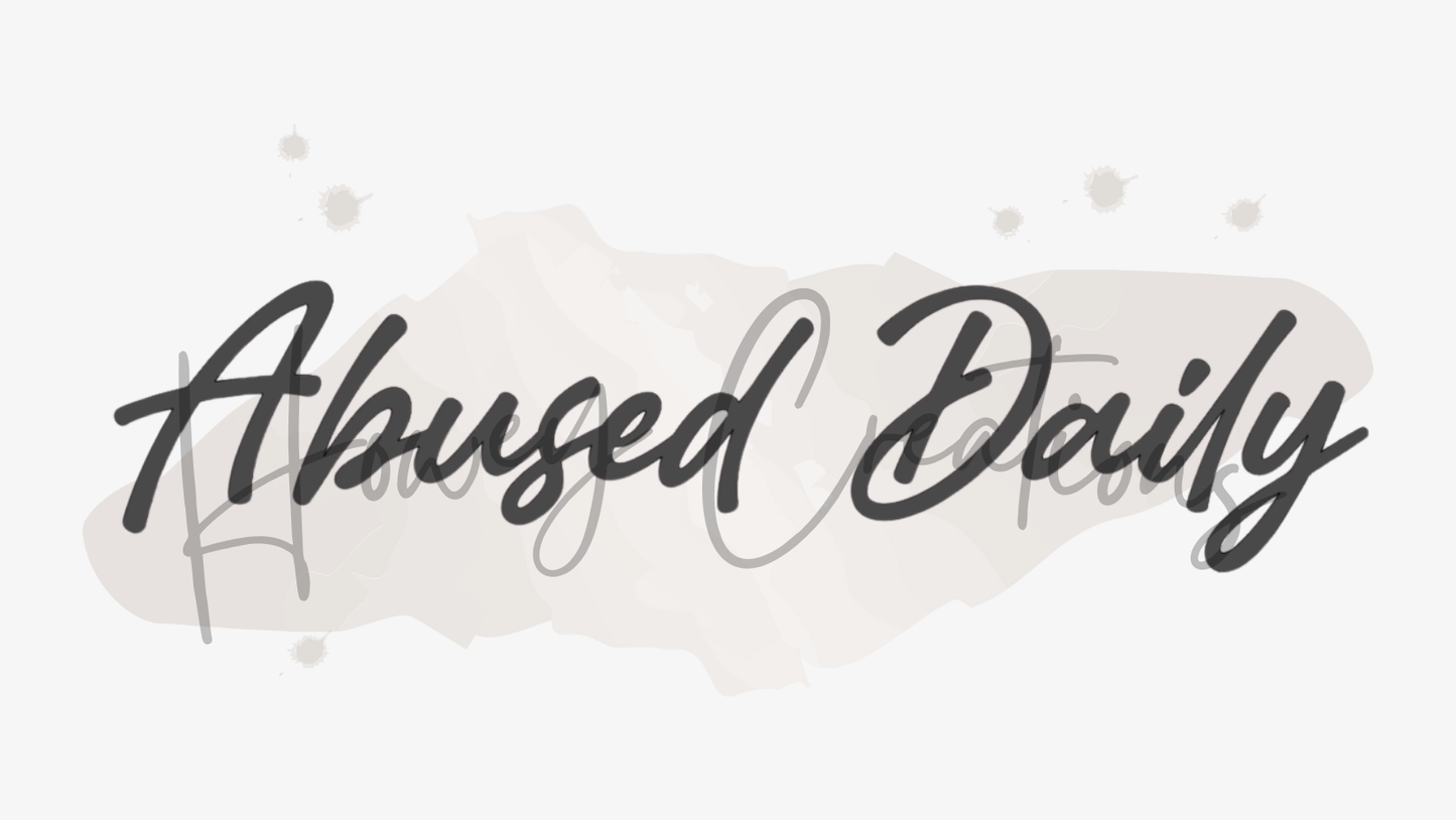 Abused Daily Vinyl Decal