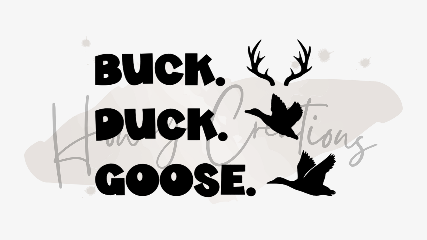 Buck Duck Goose Vinyl Decal