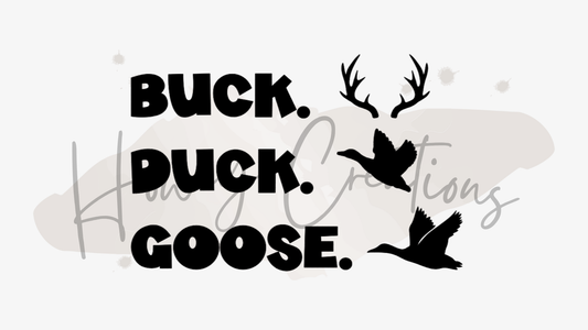 Buck Duck Goose Vinyl Decal