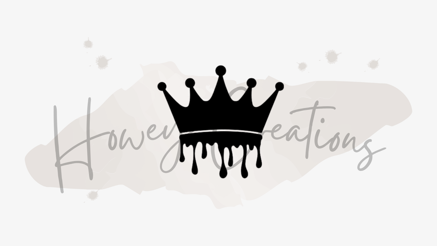 Dripping Crown Vinyl Decal