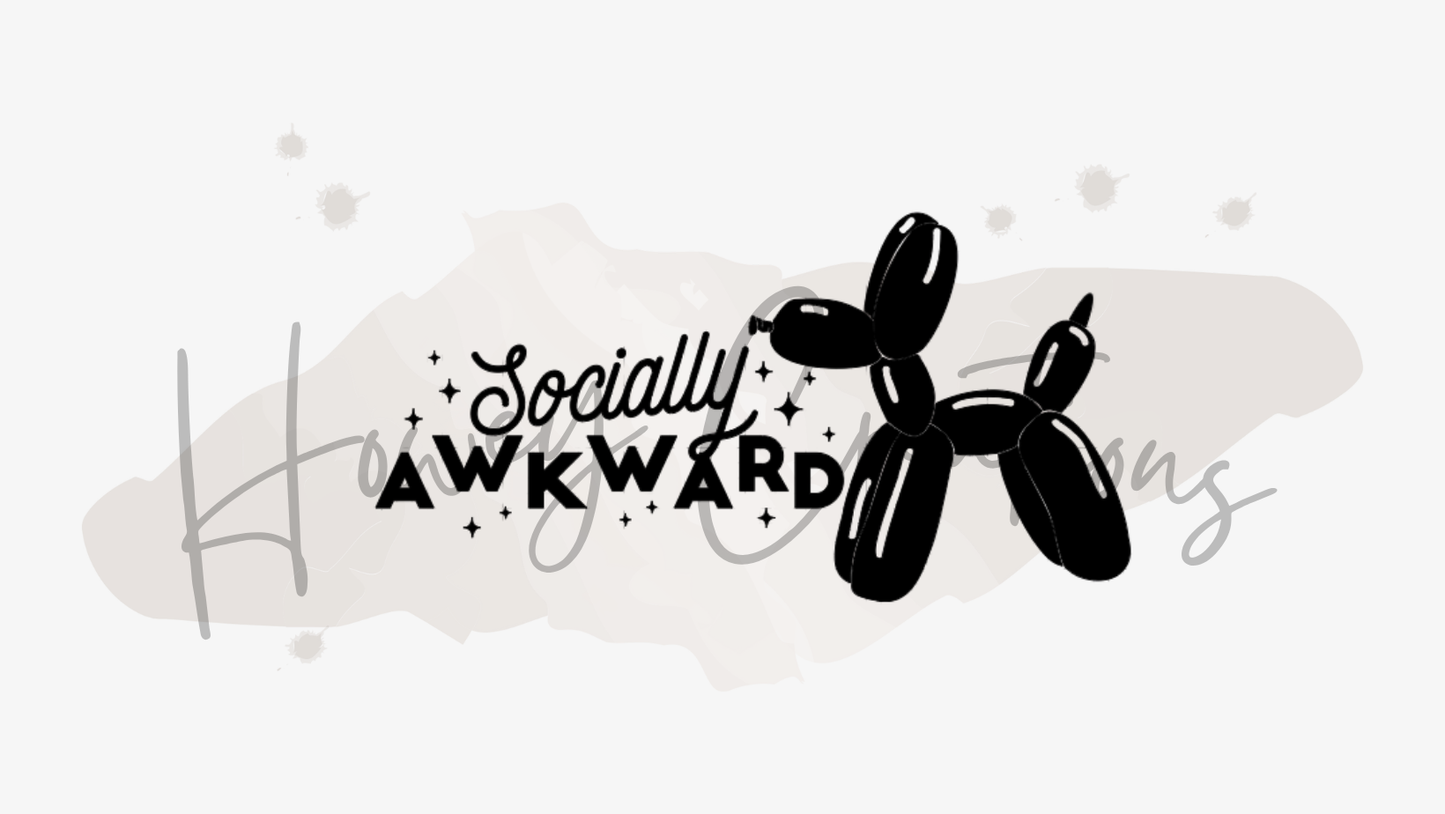 Socially Awkward Vinyl Decal