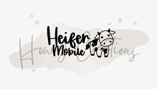 Heifer Mobile Vinyl Decal