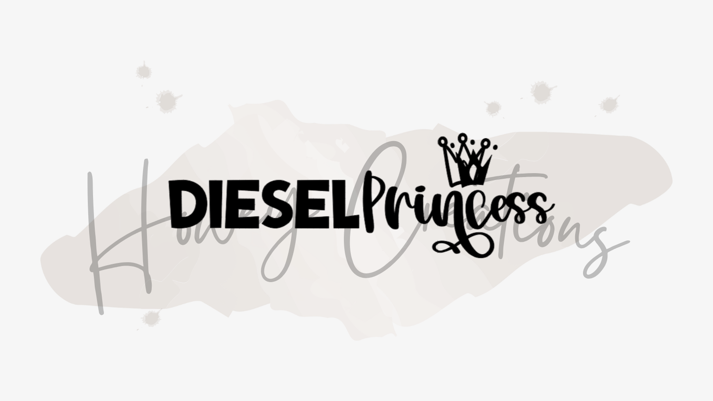 Diesel Princess Vinyl Decal
