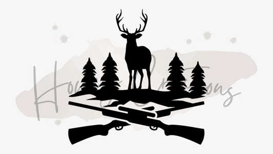 Buck Scene Vinyl Decal