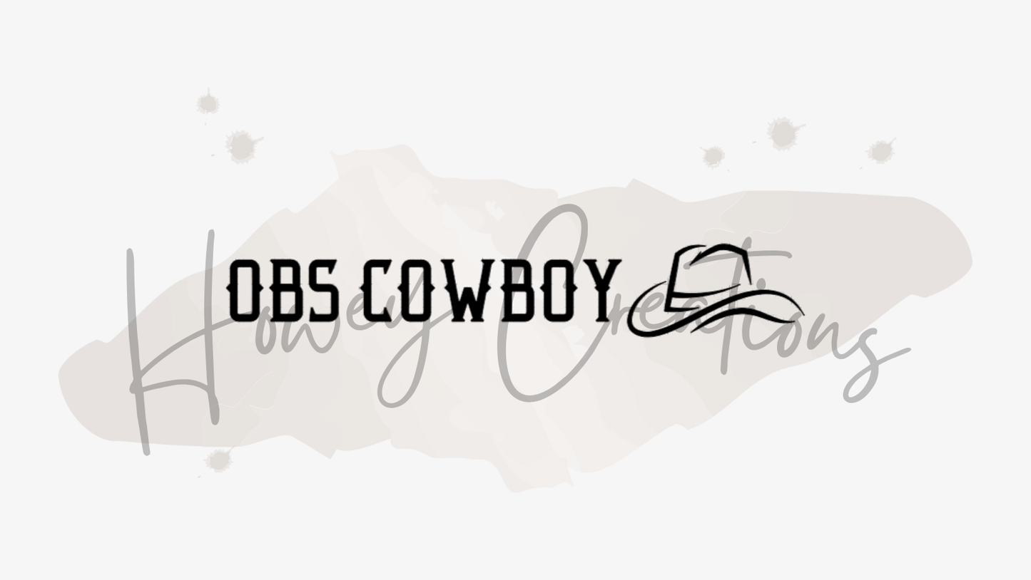 OBS Cowboy Vinyl Decal