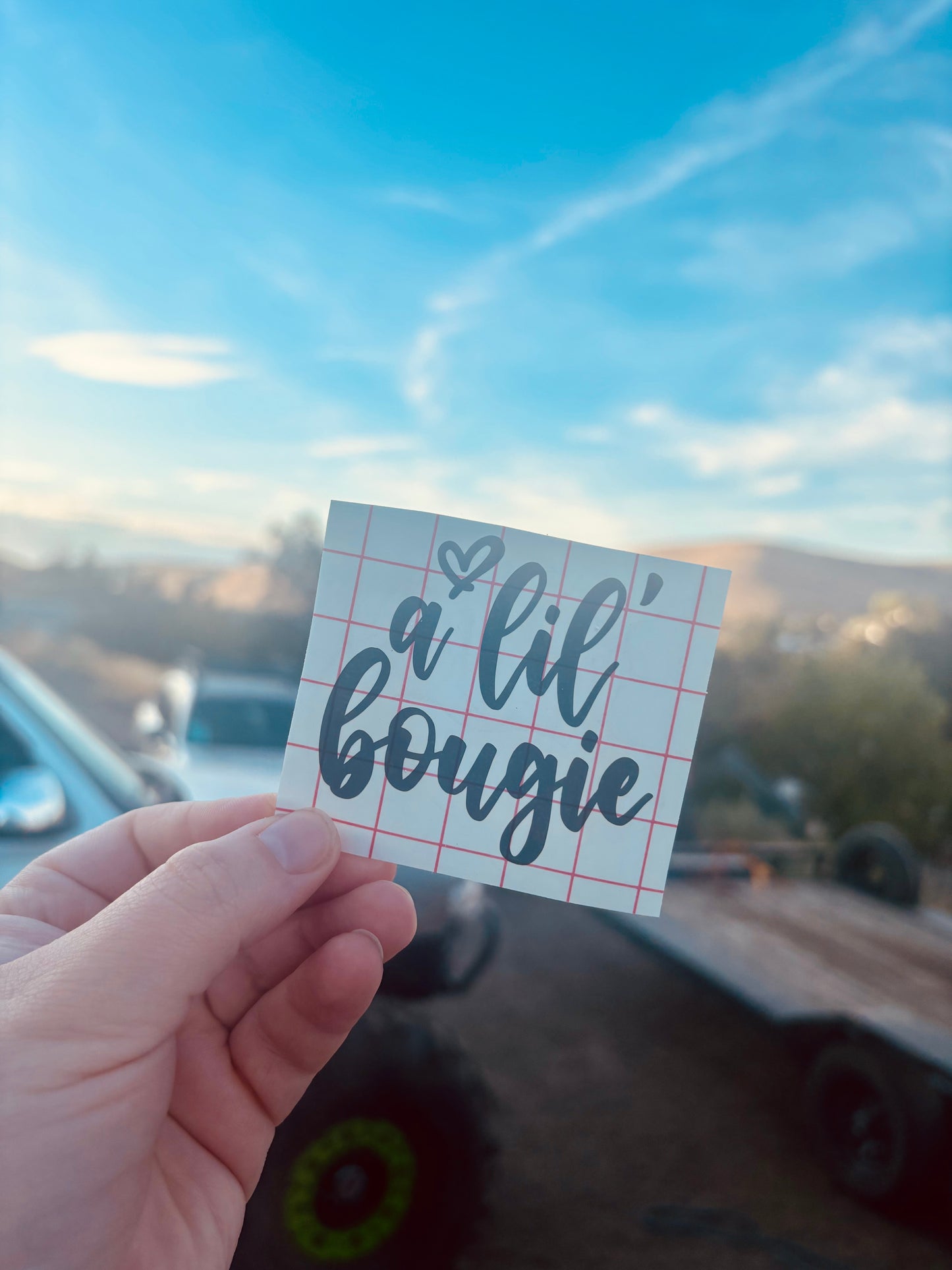 A Lil' Bougie Vinyl Decal