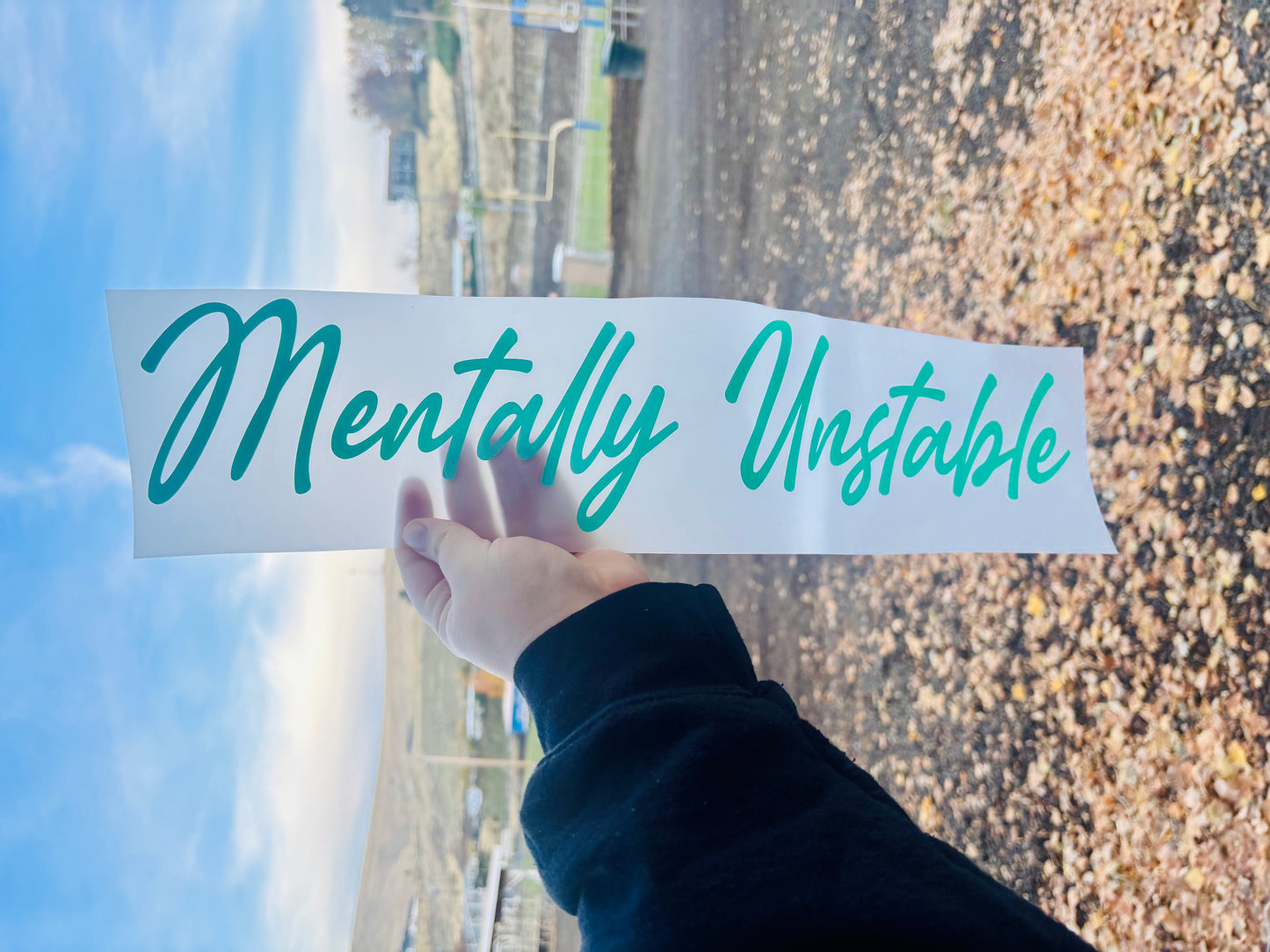 Mentally Unstable Vinyl Decal