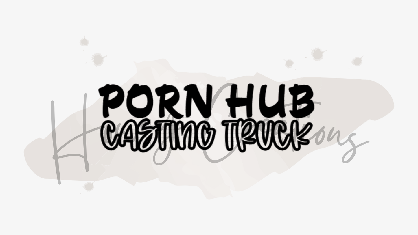 P Hub Casting Truck Vinyl Decal