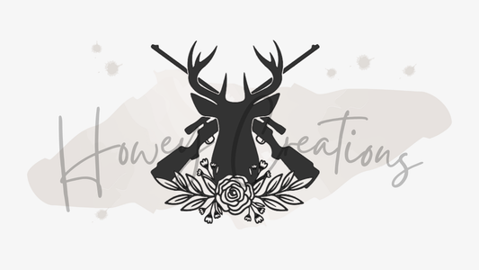 Buck with Flowers Vinyl Decal