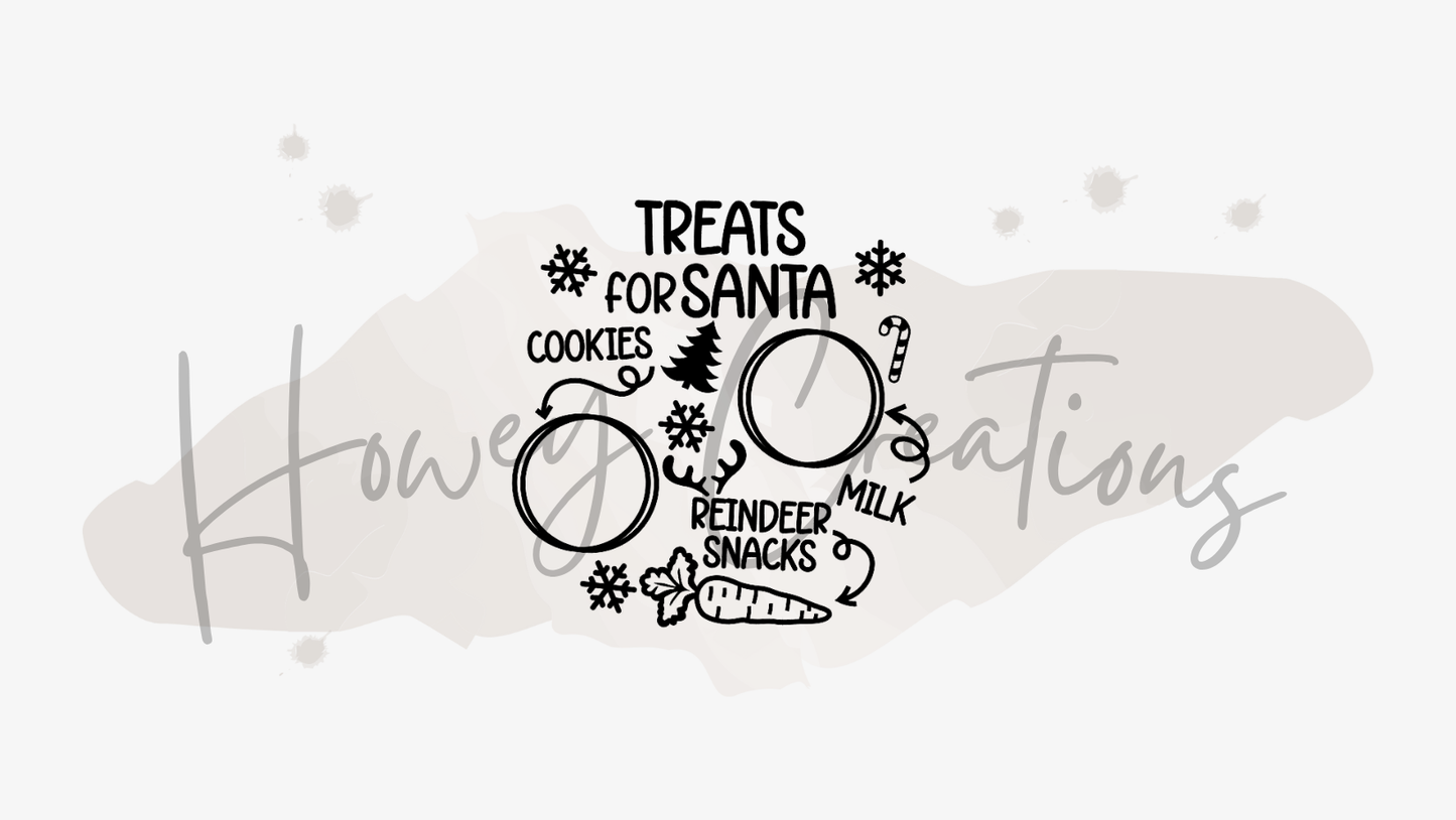 *PREORDER* Dear Santa Christmas Treat Plate (12IN Wood Round)