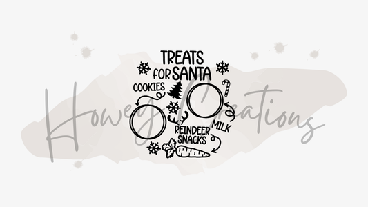 *PREORDER* Dear Santa Christmas Treat Plate (12IN Wood Round)