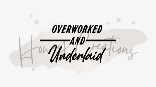 Overworked and Underlaid Vinyl Decal