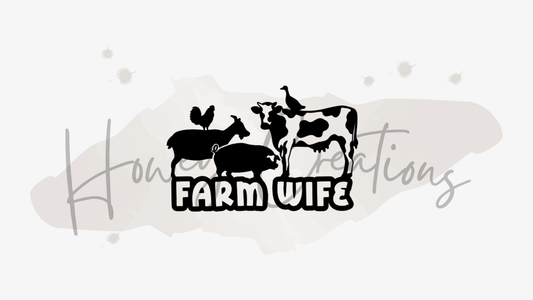 Farm Wife Vinyl Decal