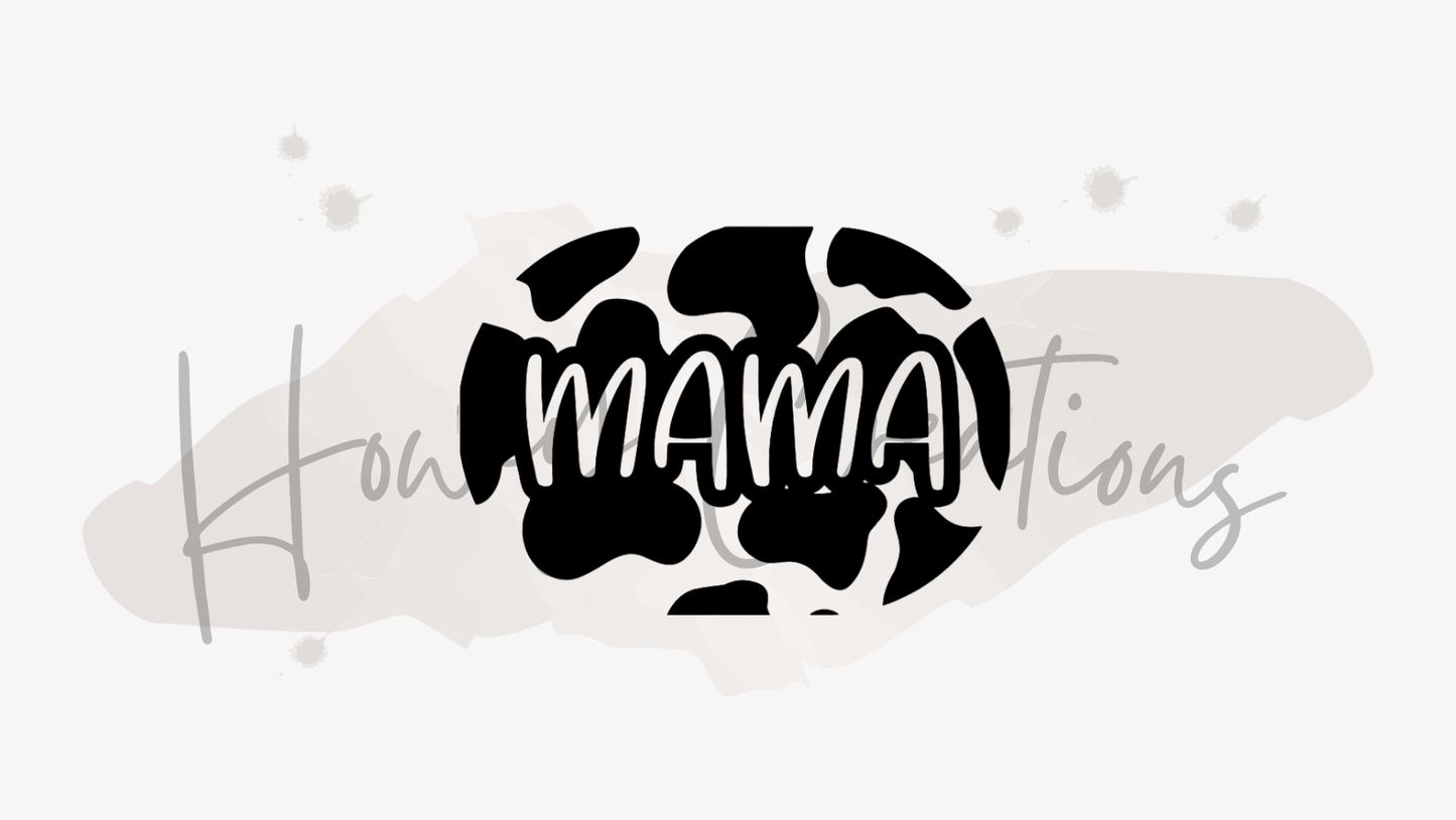 Cow Print Mama Vinyl Decal