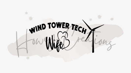 Wind Tower Tech Wife Vinyl Decal