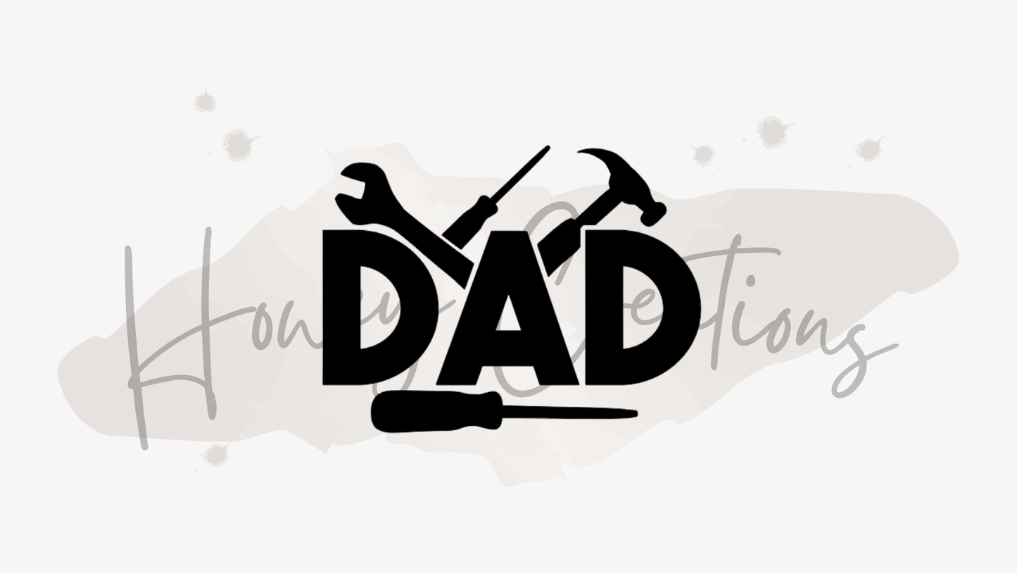 Dad with Tools Vinyl Decal