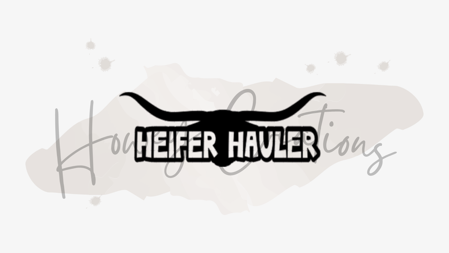 Heifer Hauler Vinyl Decal