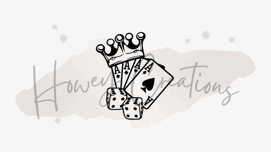 Aces With Crown And Dice Vinyl Decal