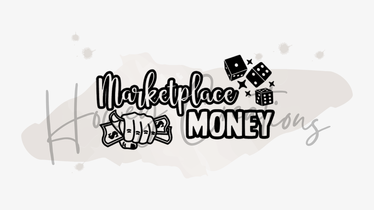 Marketplace Money Vinyl Decal