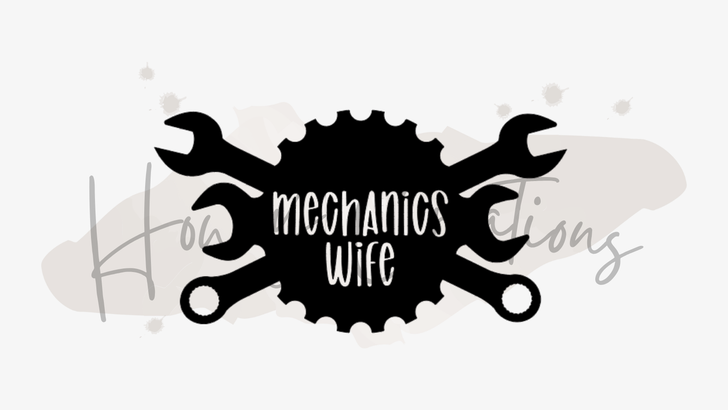 Mechanics Wife Vinyl Decal