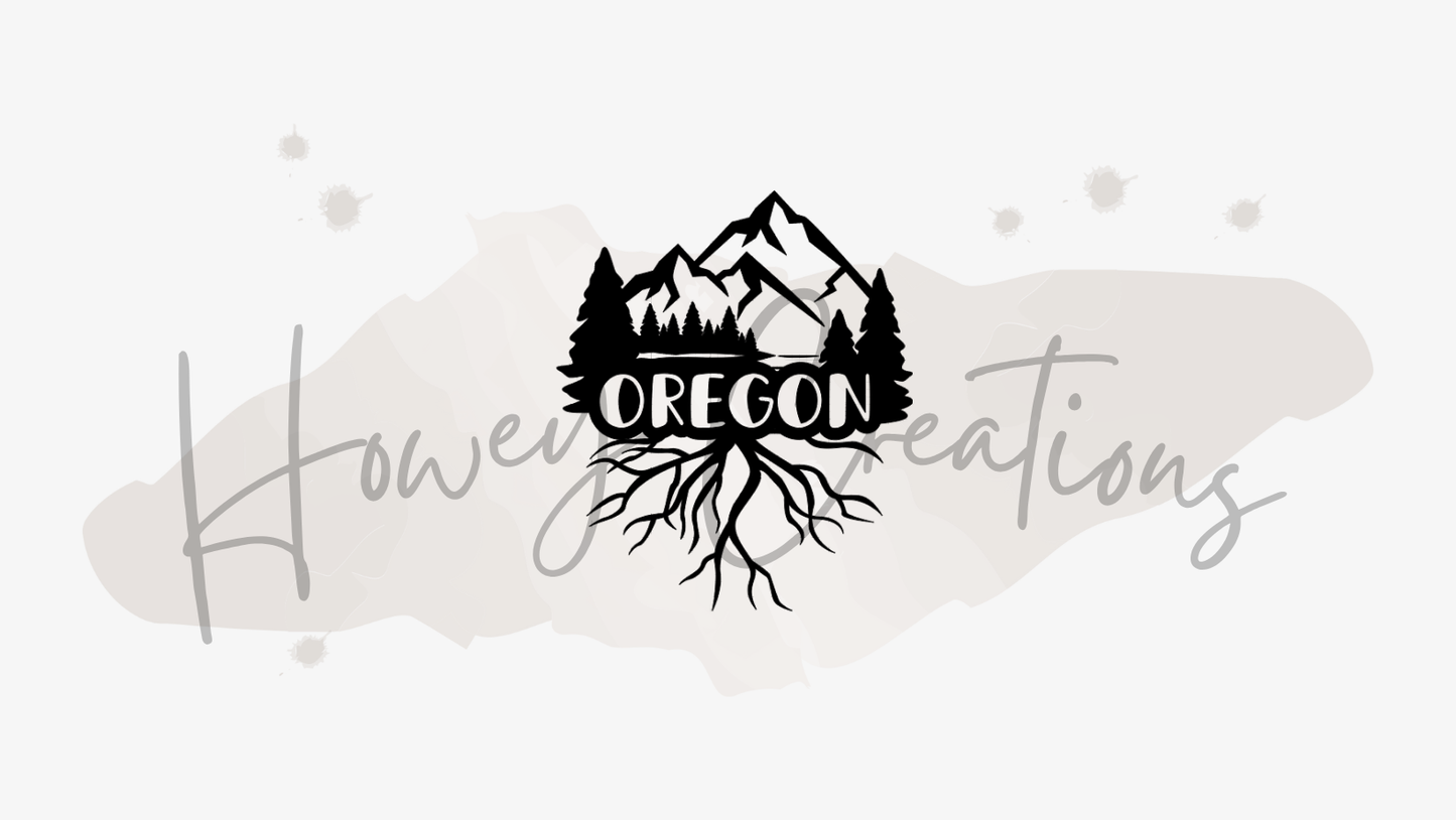 Oregon Roots Vinyl Decal