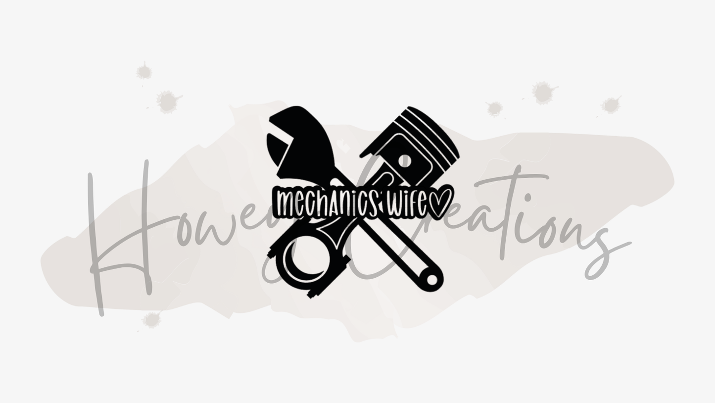 Mechanics Wife Vinyl Decal