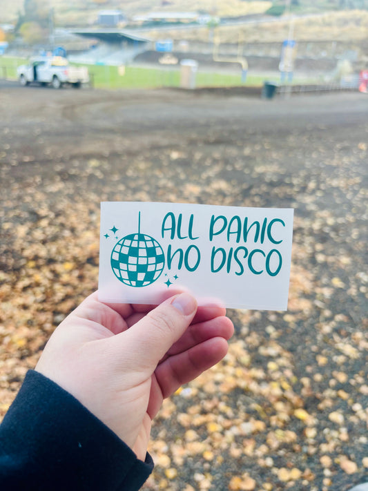 All Panic No Disco Vinyl Decal
