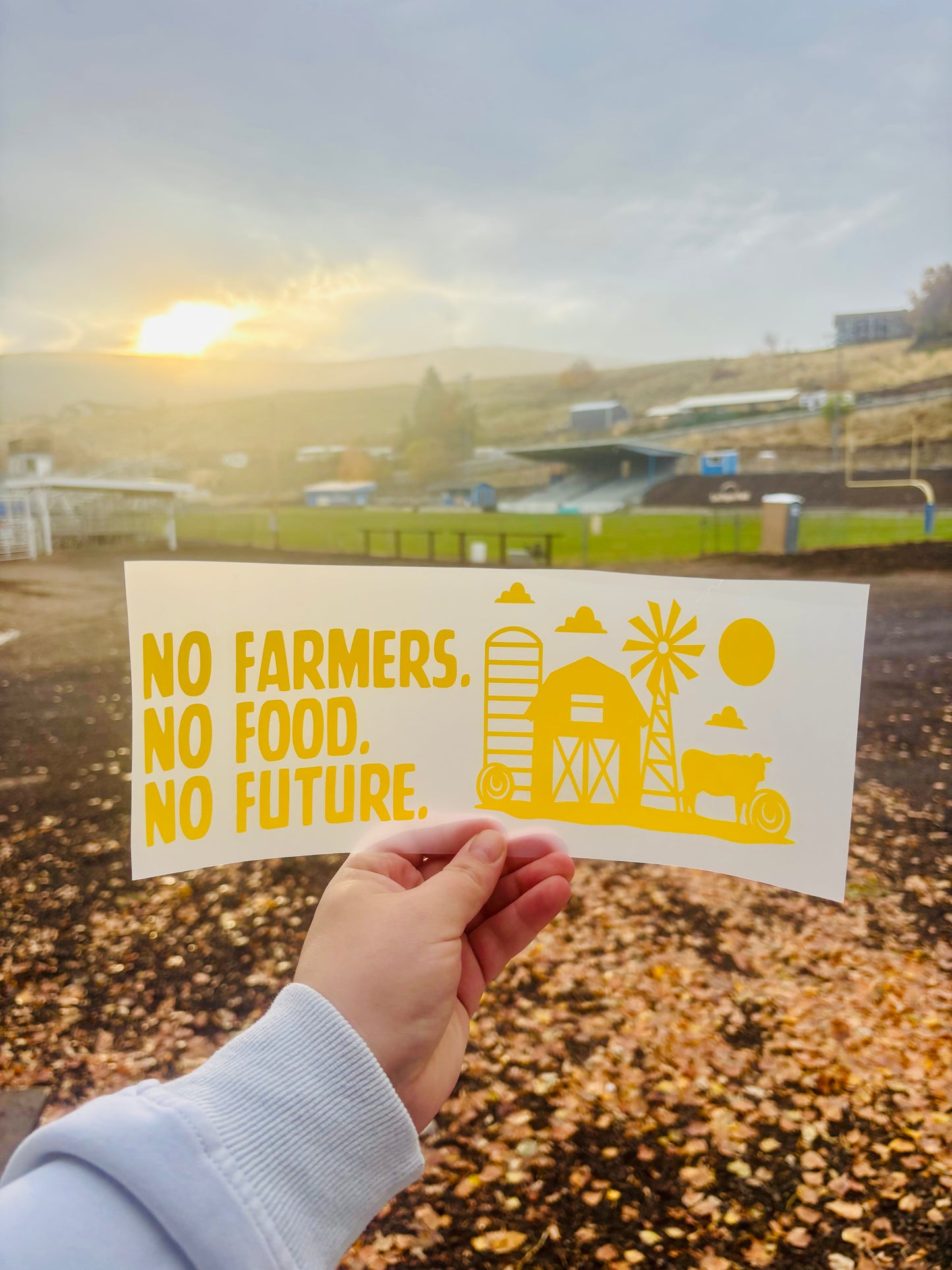 No Farmers No Food No Future Vinyl Decal