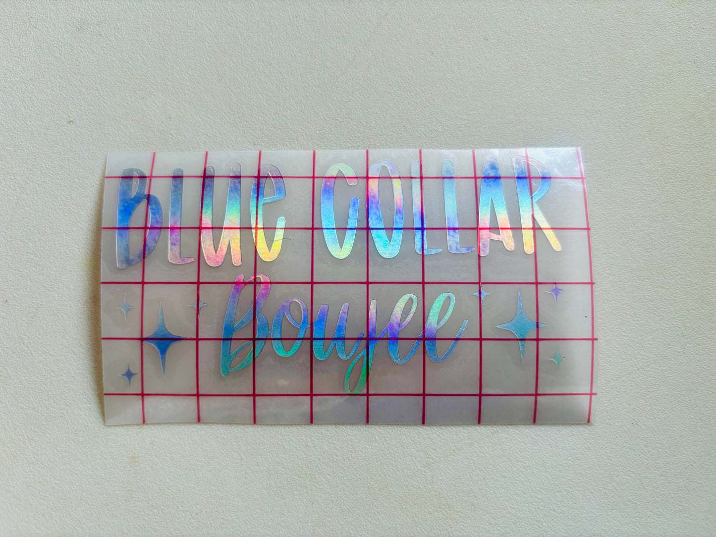 READY TO SHIP Blue Collar Boujee Vinyl Decal