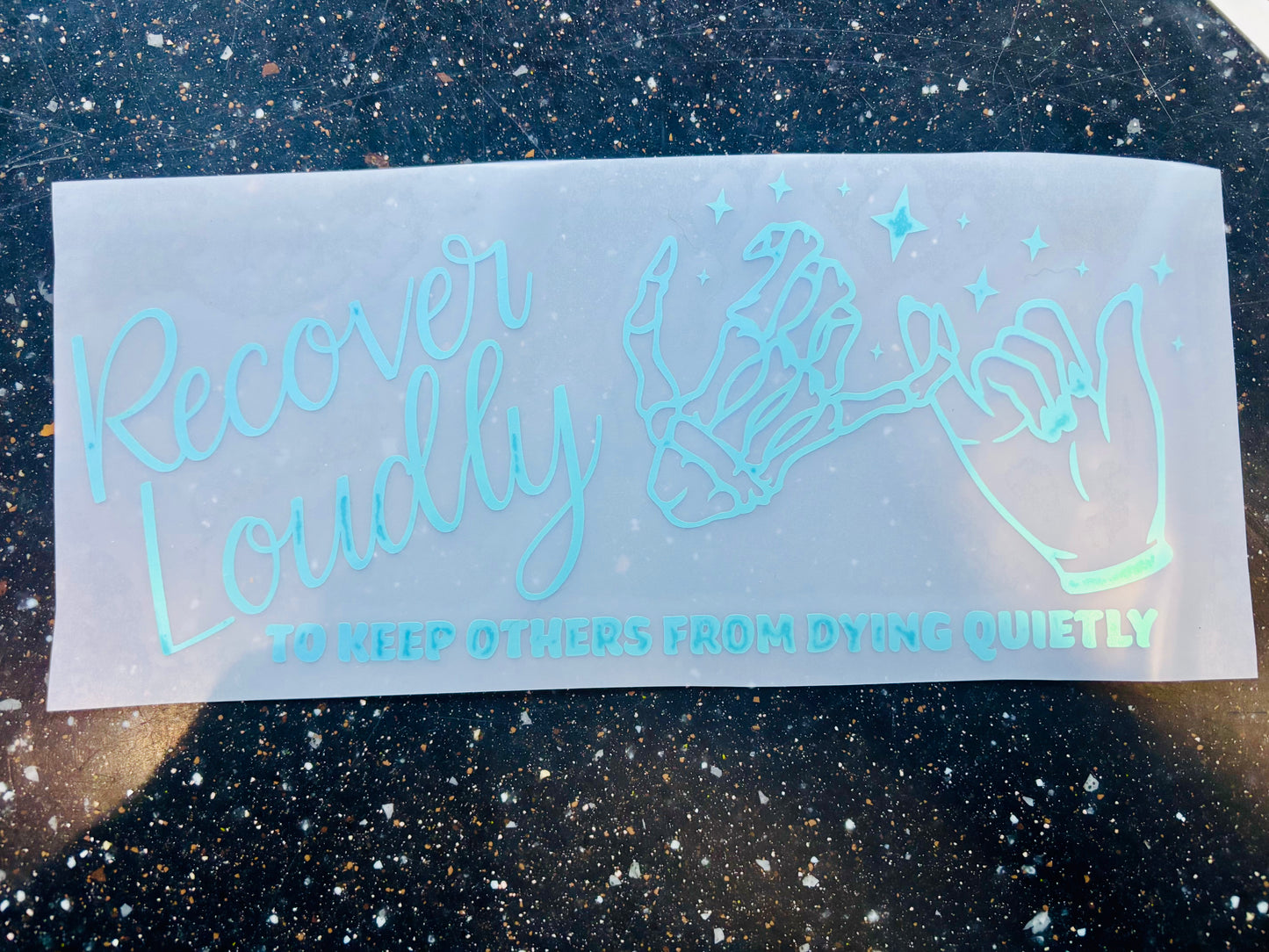 READY TO SHIP Recover Loudly Vinyl Decal