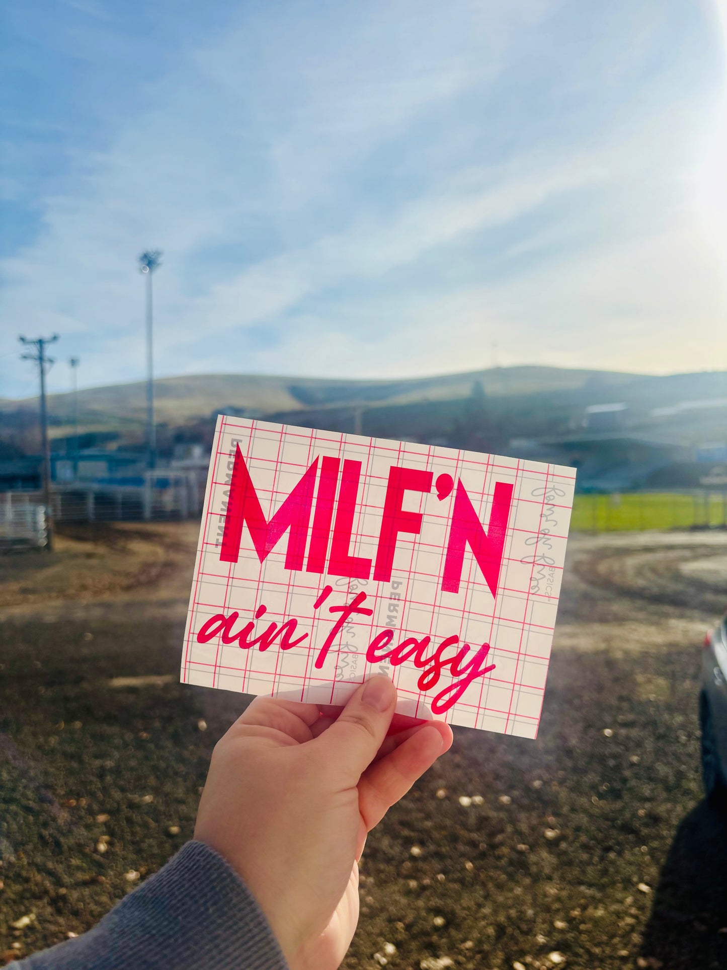 READY TO SHIP MILF’N Ain’t Easy Vinyl Decal