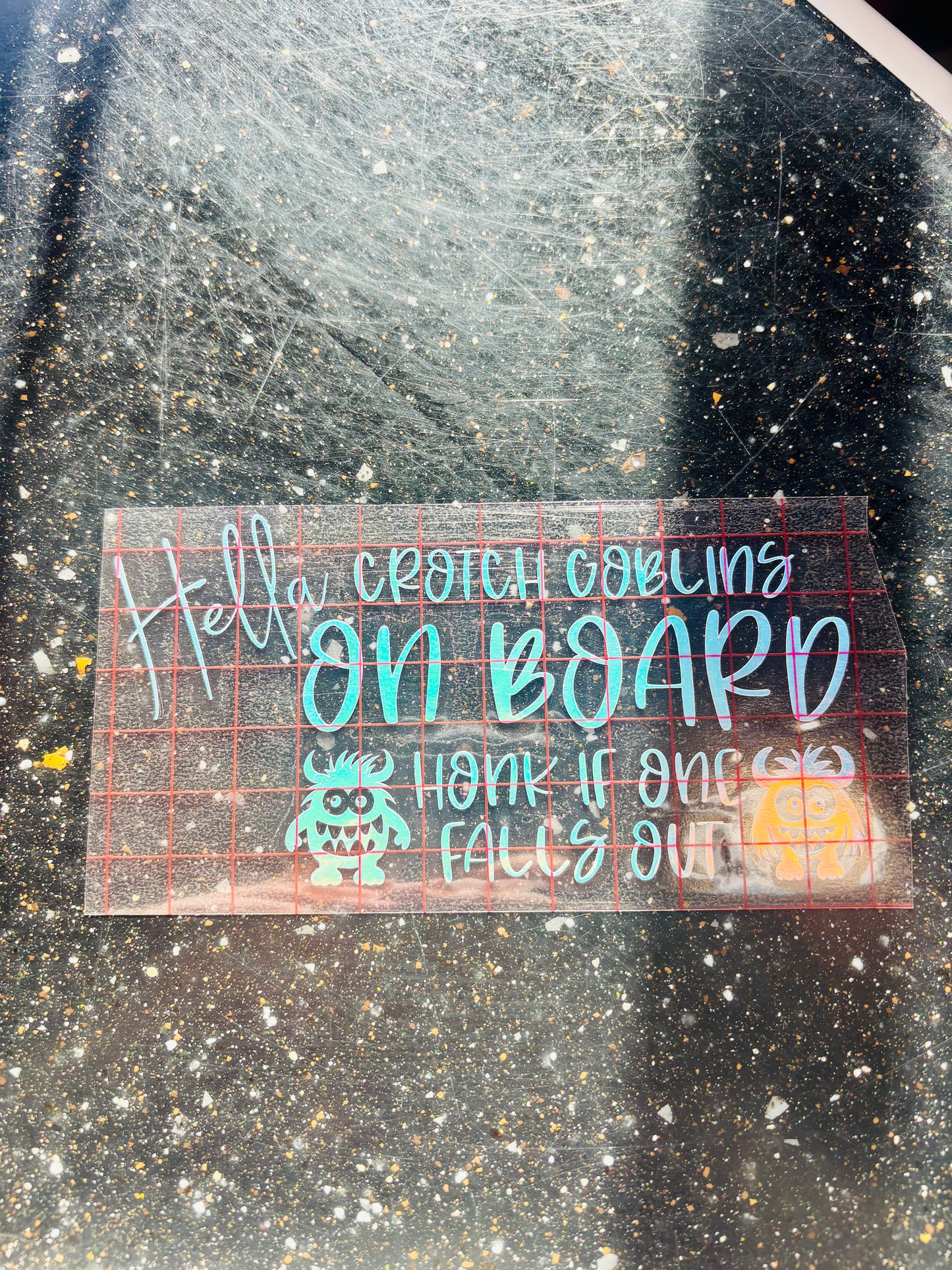 READY TO SHIP Hella Crotch Goblins On Board Vinyl Decal