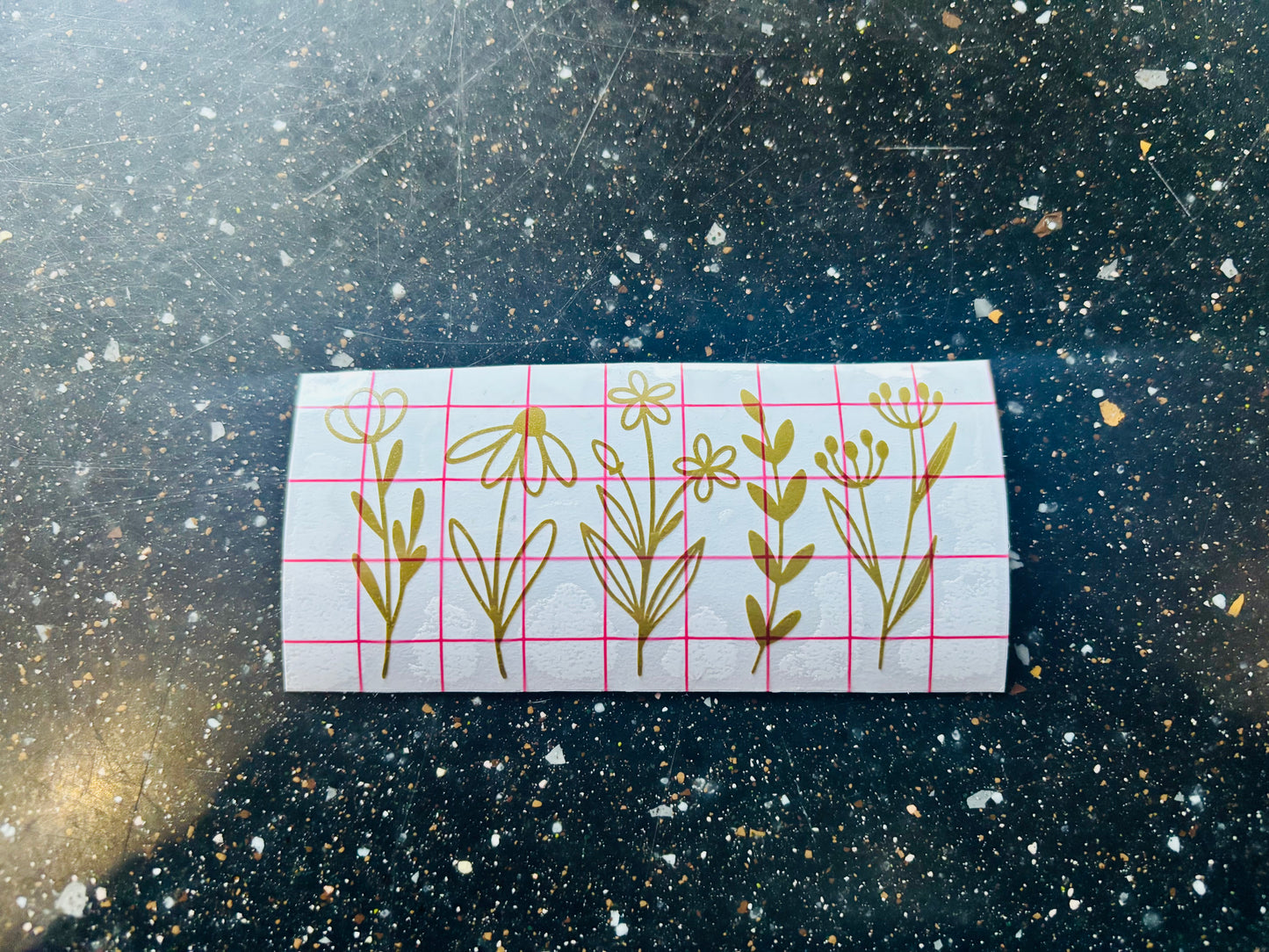 READY TO SHIP Flowers Vinyl Decal