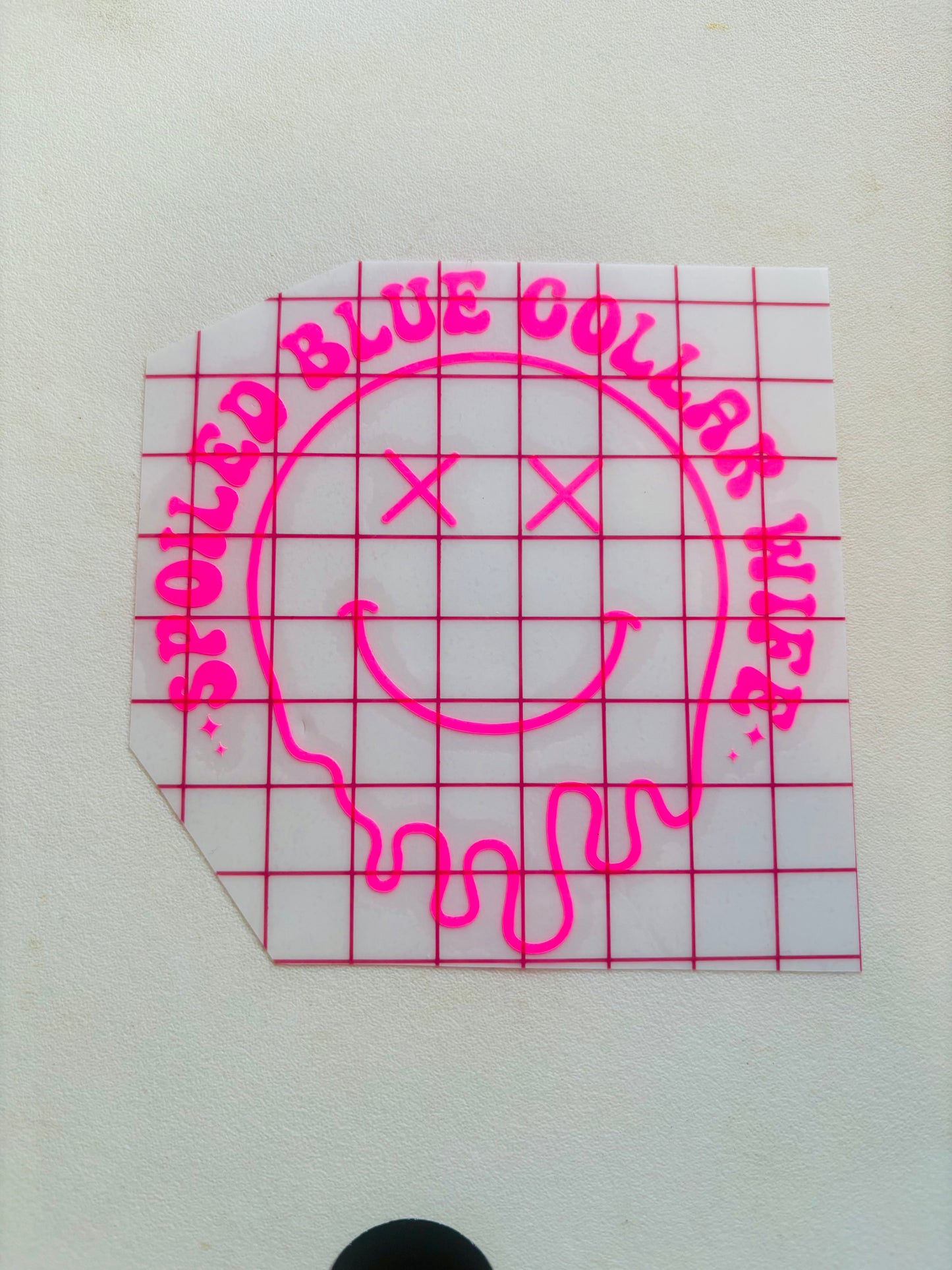 READY TO SHIP Spoiled Blue Collar Wife Vinyl Decal