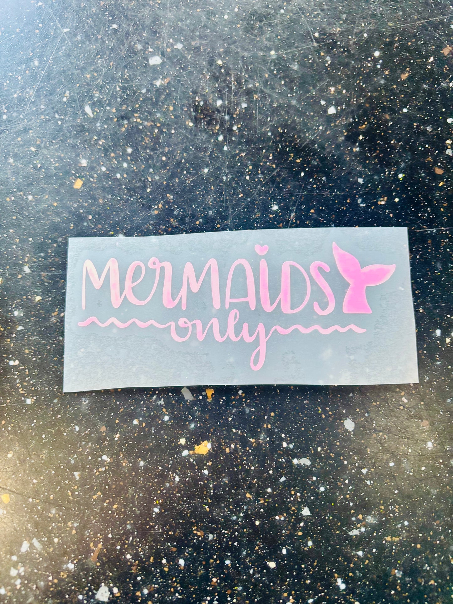READY TO SHIP Mermaids Only Vinyl Decal