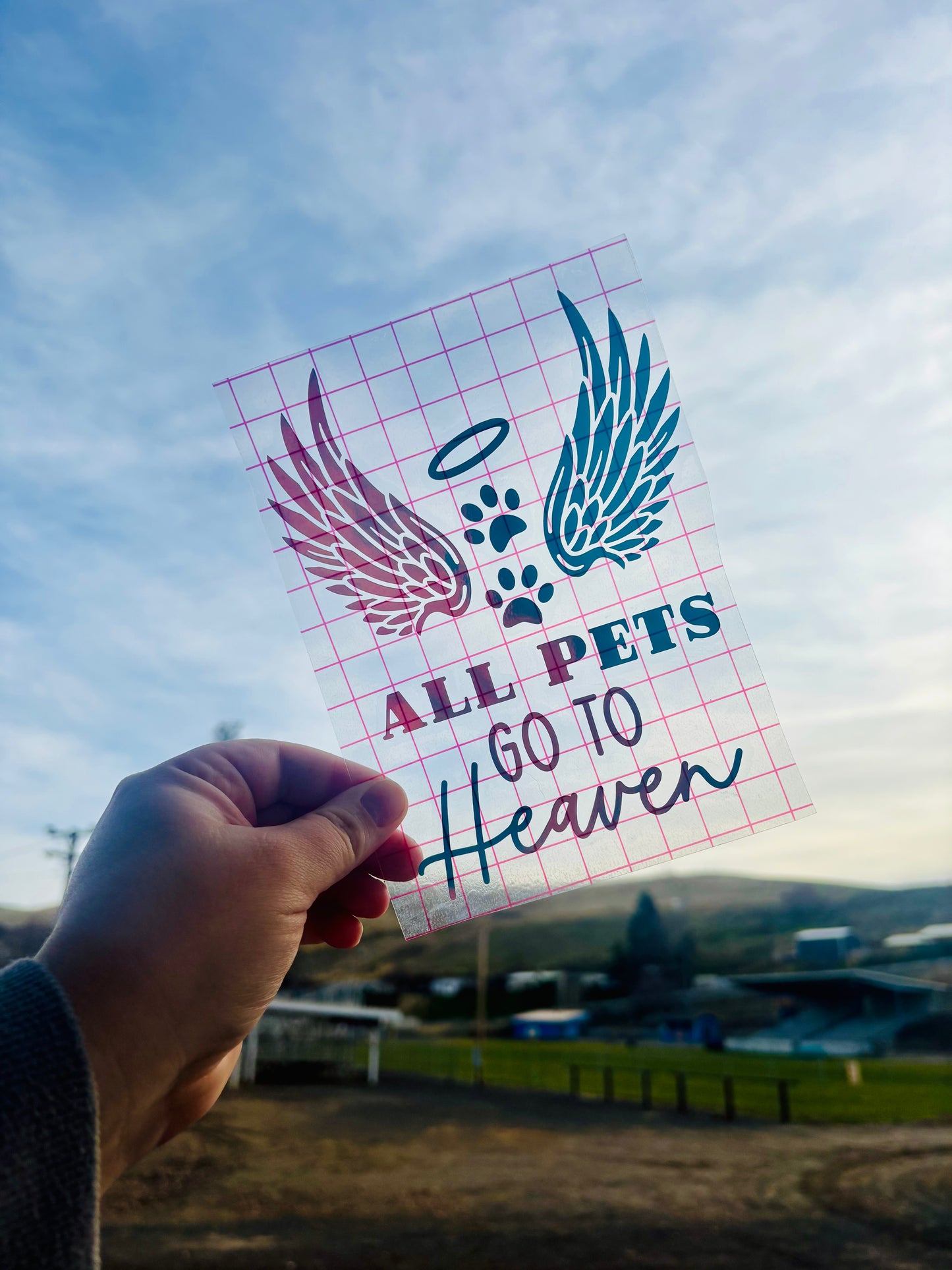 READY TO SHIP All Pets Go To Heaven Vinyl Decal