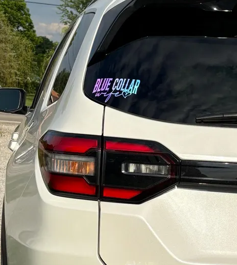Blue Collar Wife Vinyl Decal